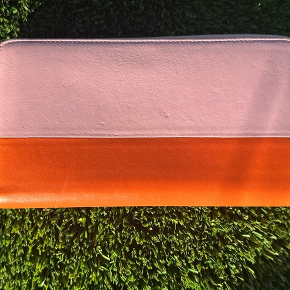 BEAUTIFUL CELINE PINK AND ORANGE TWO TONED LONG WALLET - Picture 6 of 6